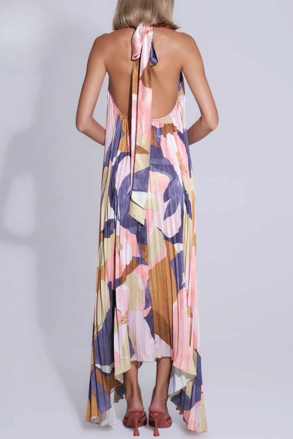 Keila - Robe Midi à Dos Découpé