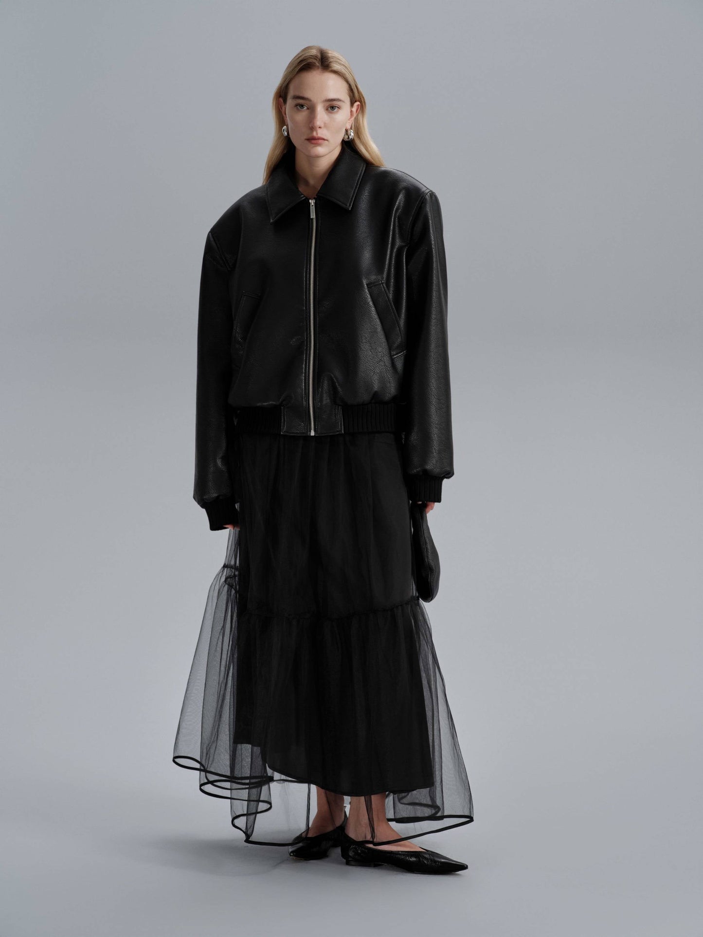 Natasha - Veste en cuir blouson