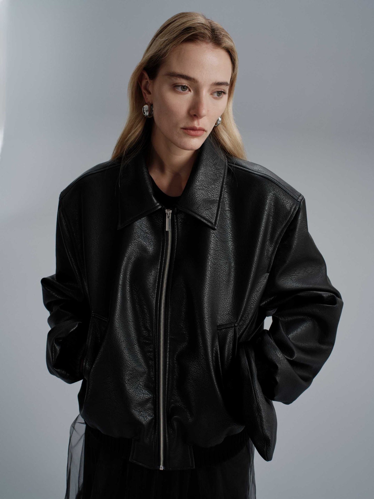Natasha - Veste en cuir blouson
