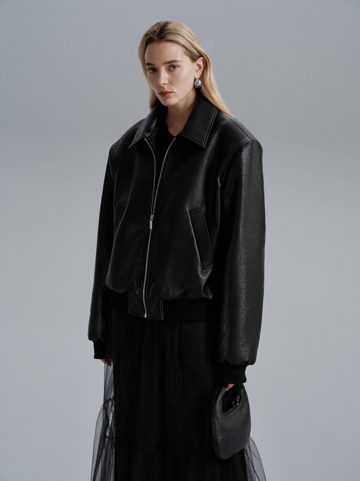 Natasha - Veste en cuir blouson