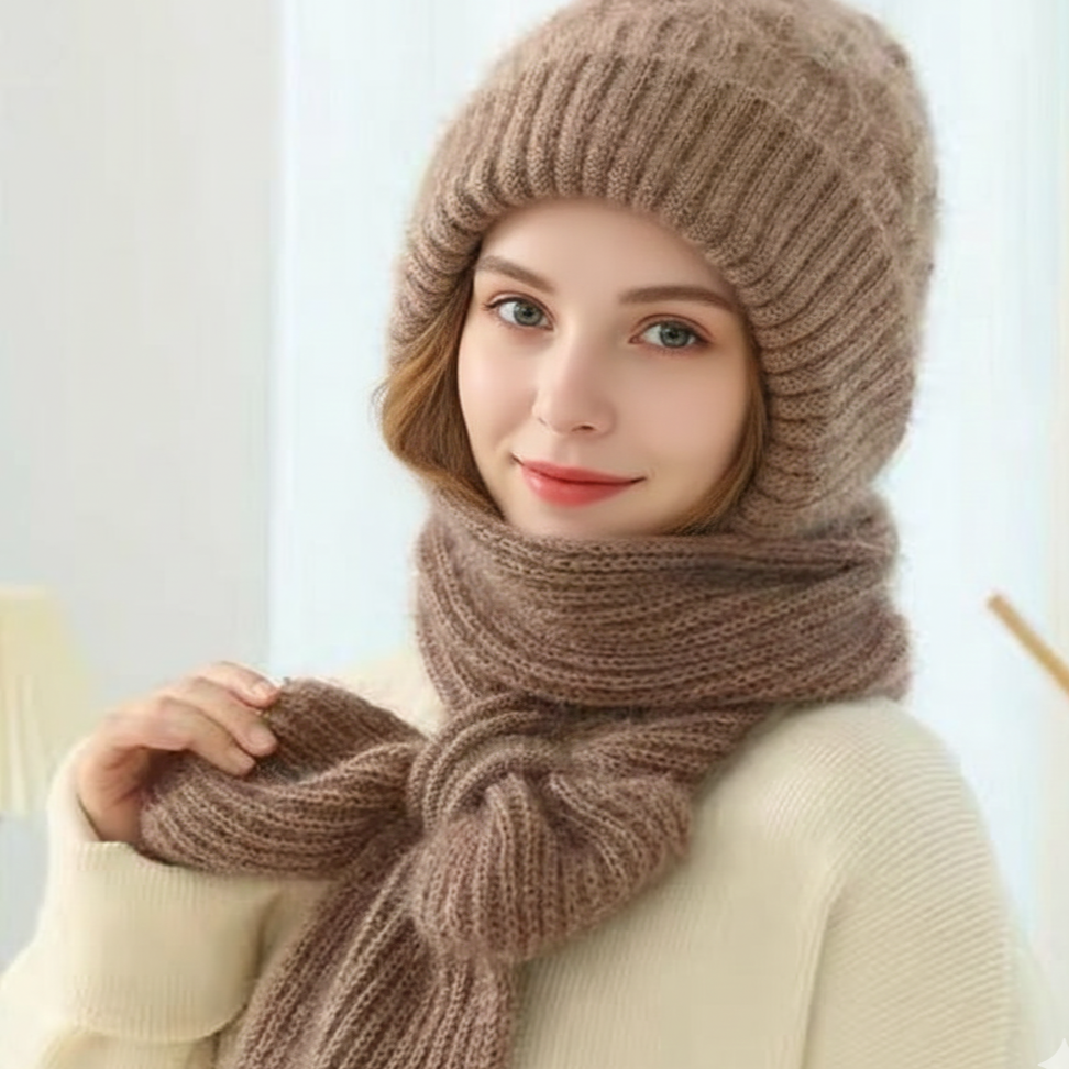 Cléa | écharpe avec capuche intégrée