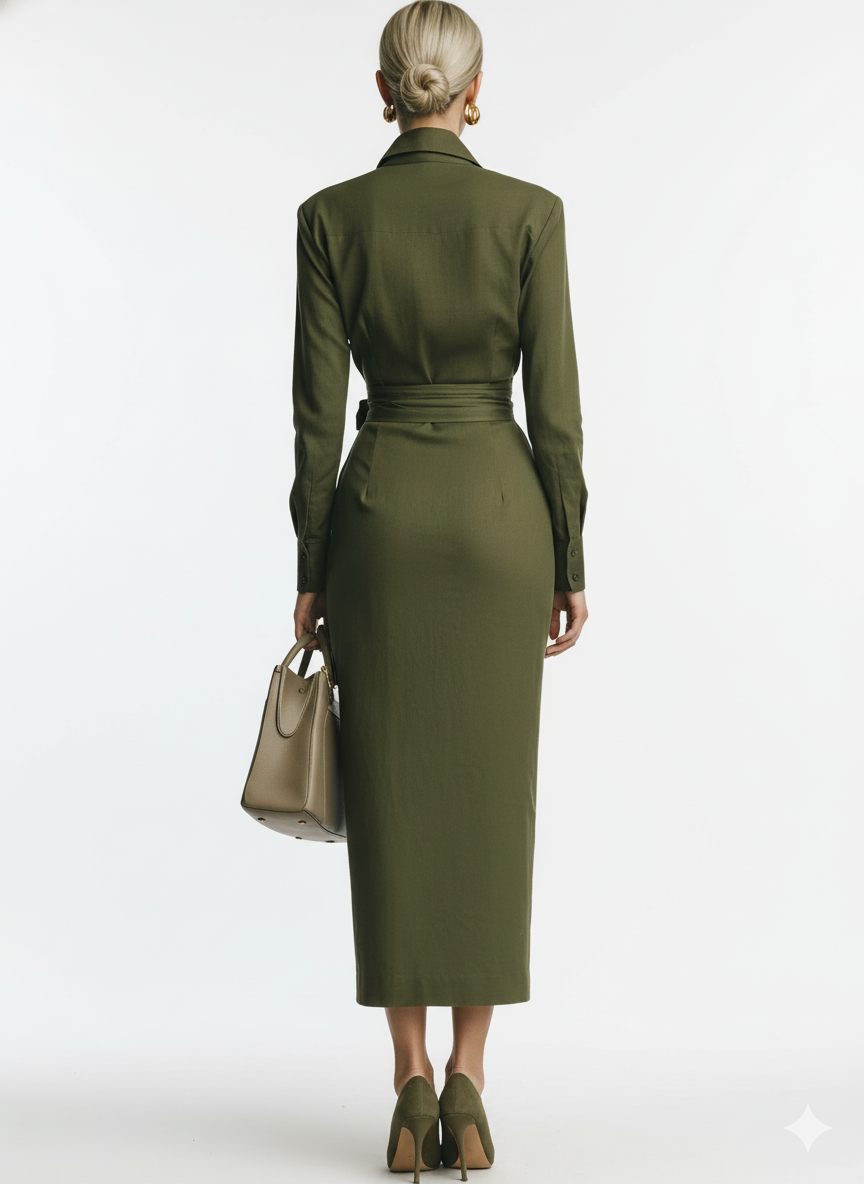 Deneb | Robe portfeuille cintrée et élégante