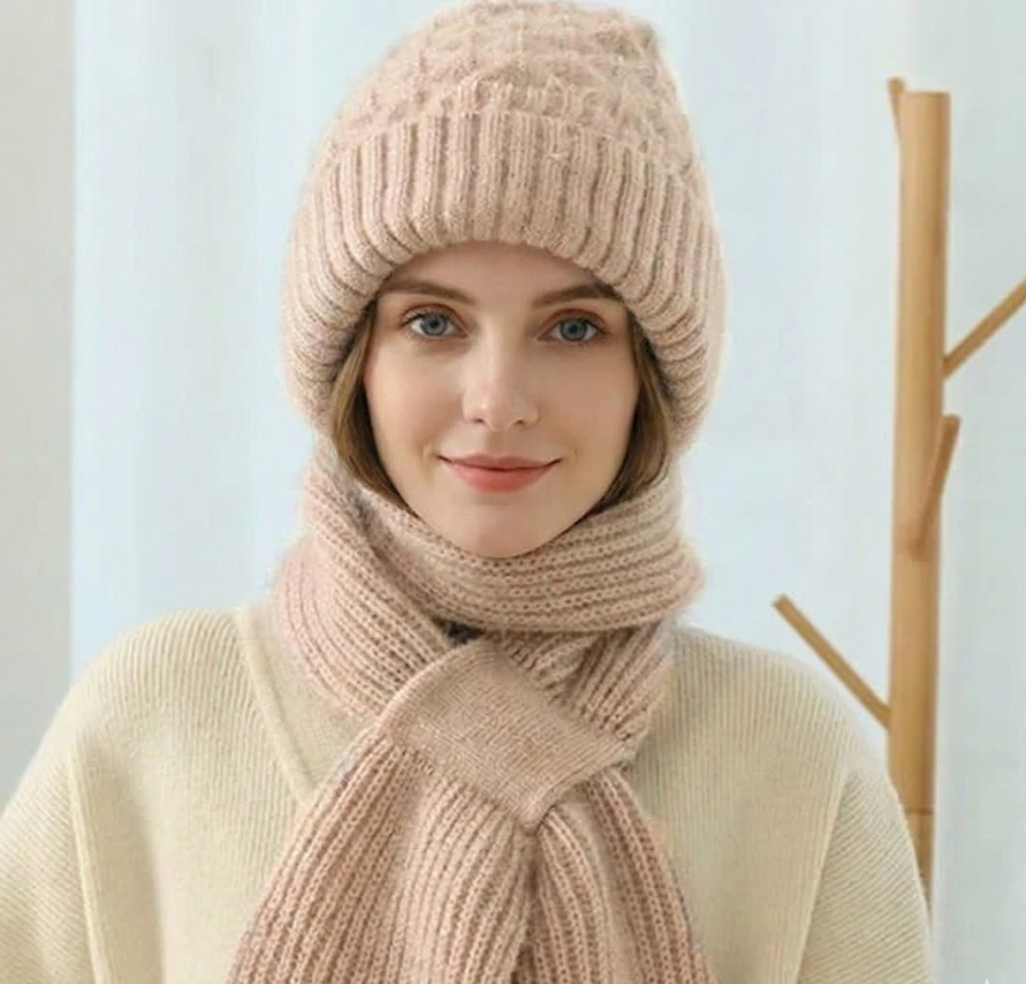 Cléa | écharpe avec capuche intégrée