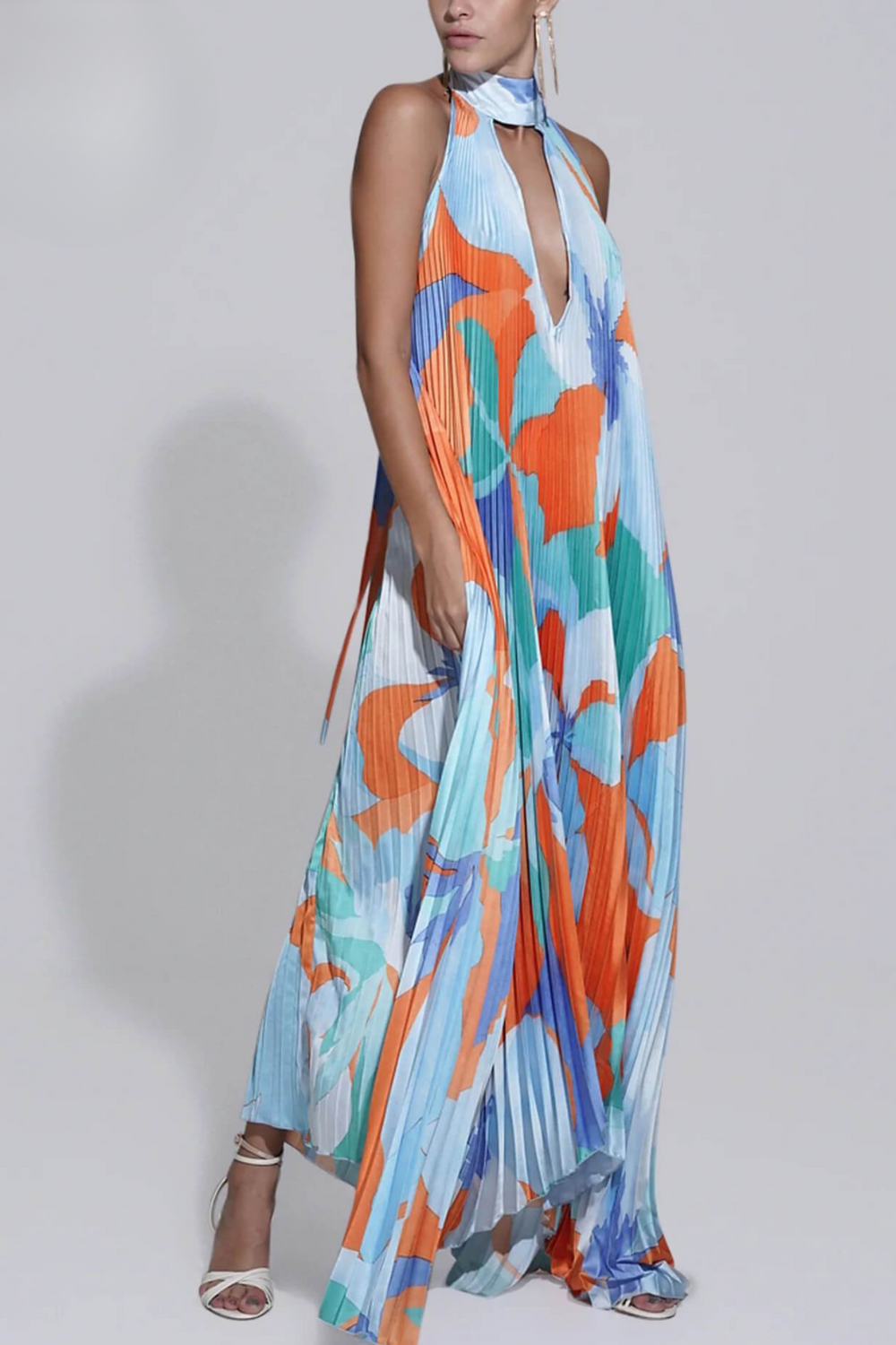 Keila - Robe Midi à Dos Découpé